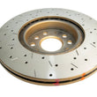 Load image into Gallery viewer, DBA 06-08 Audi A3 / 10/06+ TT / 10/04-10 VW Golf Front Drilled &amp; Slotted 4000 Series Rotor - Back View