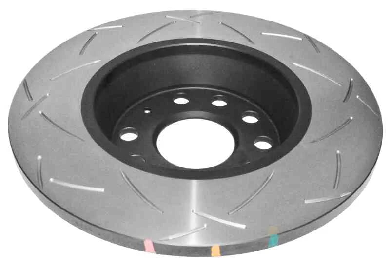 DBA 06-08 Audi A3/10/06-08 TT / 10/04-10 VW Golf (MK5)/3/05+ Passat Rear Slotted 4000 Series Rotor - Side View