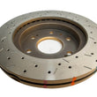 Load image into Gallery viewer, DBA 06-08 Chevrolet Silverado/GMC Sierra 4000 Series Drilled and Slotted Front Rotor - Back View