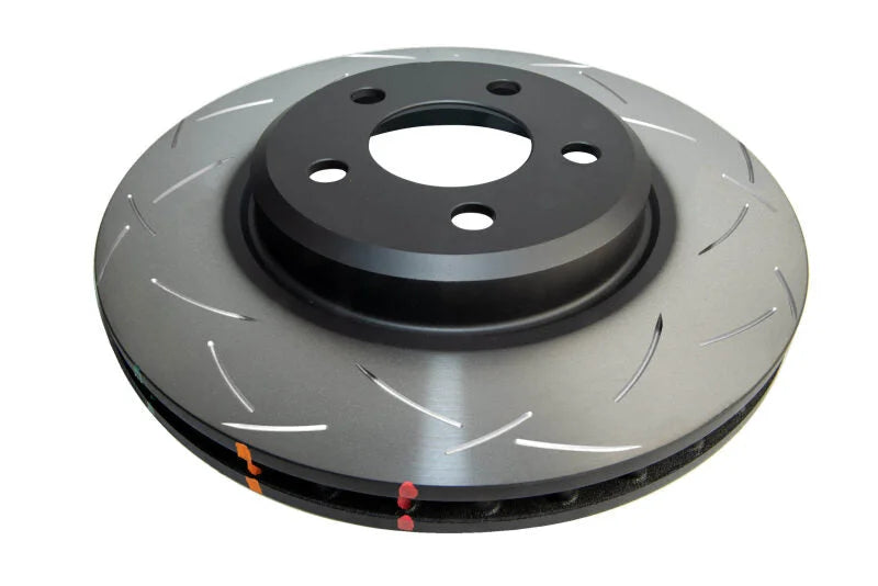 DBA 06-10 Dodge Challenger / Charger Front 4000 Series T3 Slotted Brake Rotor - Installation View