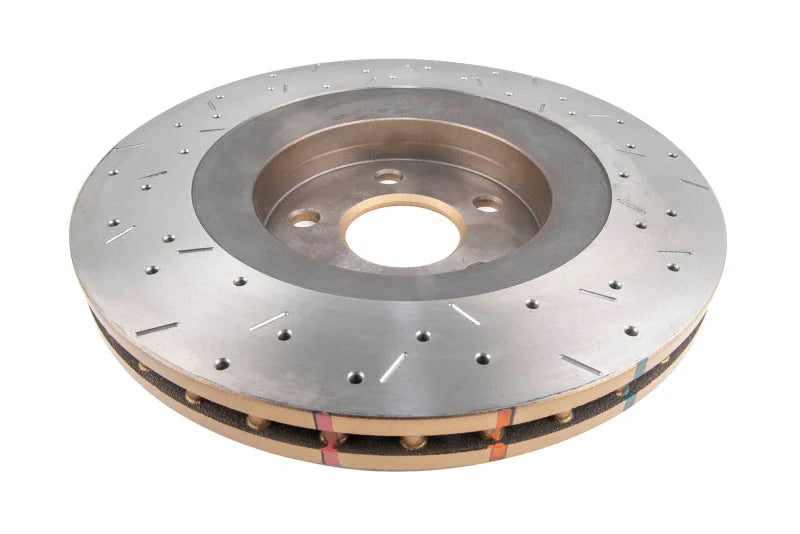 DBA 06-10 Jeep Grand Cherokee SRT-8 360mm Dia Front Drilled & Slotted T3 4000 Series Rotor - Back View