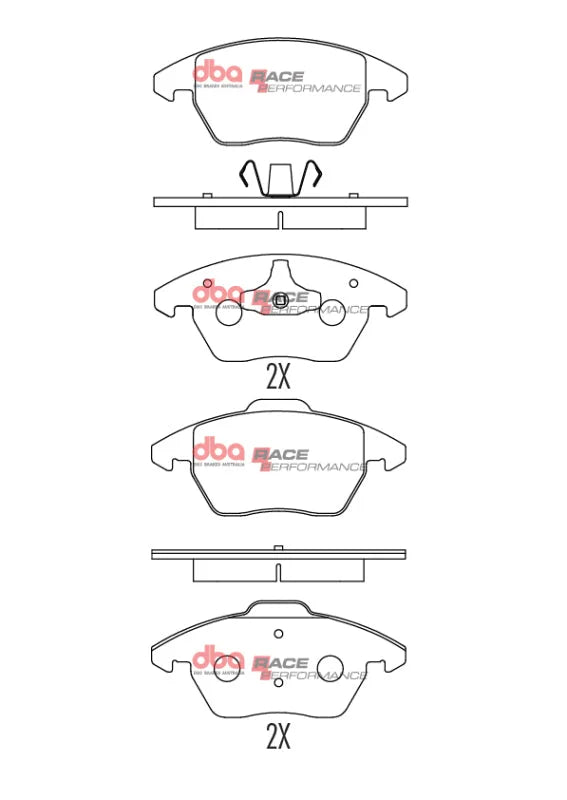 DBA 06-13 Volkswagen GTI Front RP Performance Brake Pads - Additional View 5