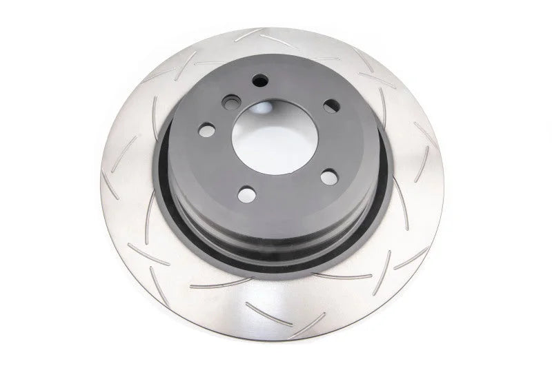 DBA 06+ BMW 335d/335i E90/91/92 Rear Slotted 4000 Series Rotor - Side View
