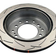 Load image into Gallery viewer, DBA 06+ Lexus GX470 / 06+ Toyota FJ Cruiser Rear Slotted 4000 Series Rotor - Side View