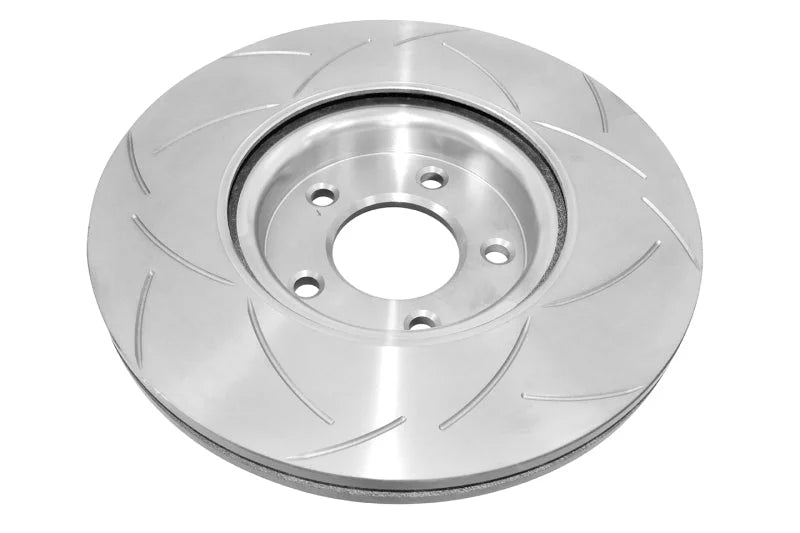 DBA 06+ MazdaSpeed3 Front Slotted Street Series Rotor - Back View