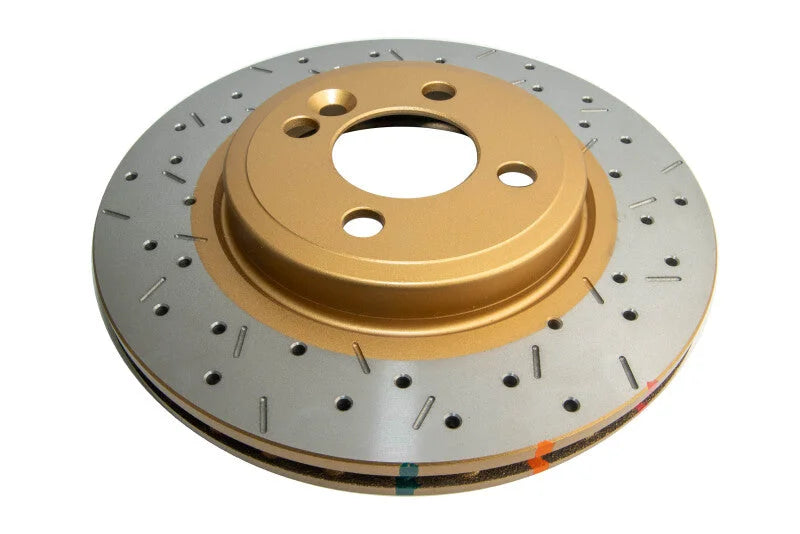 DBA 07-09 Mini Cooper (exc. John Cooper works Brake kit) Front Drilled & Slotted 4000 Series Rotor - Main Product View
