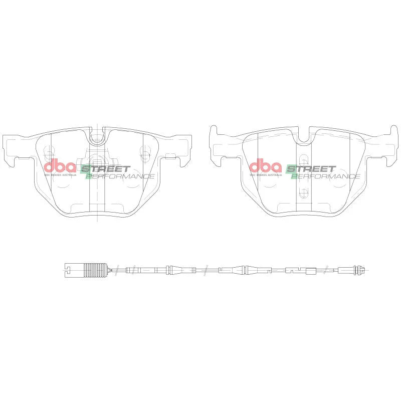 DBA 07-10 BMW X5 xDrive30i 3.0i Rear SP Performance Brake Pads - Additional View 6