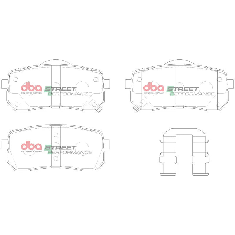 DBA 07-12 Hyundai Veracruz Rear SP Performance Brake Pads - Additional View 7