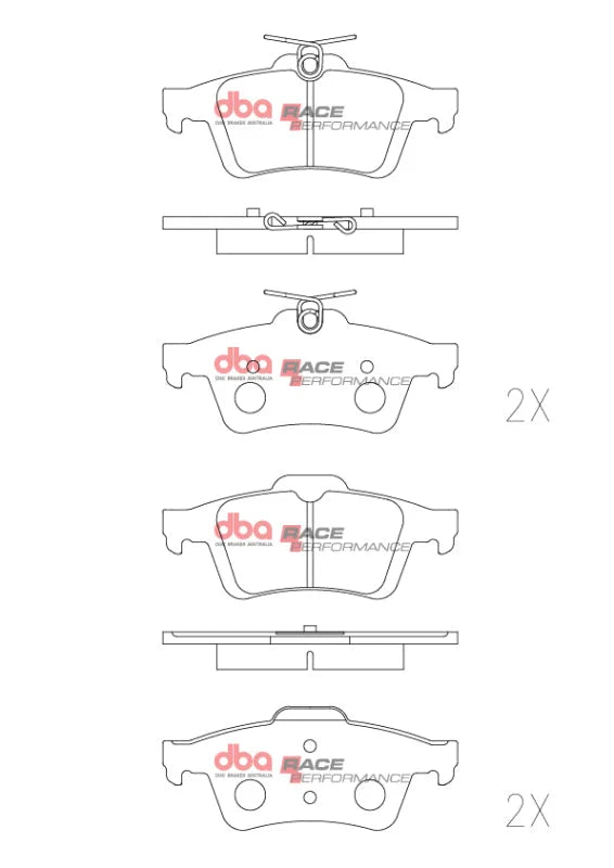DBA 07-13 Mazda Mazdaspeed3 Rear RP Performance Brake Pads - Additional View 5