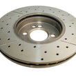 Load image into Gallery viewer, DBA 07-16 Mini Cooper S Front Drilled &amp; Slotted Street Series Rotor - Installation View