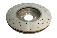 Load image into Gallery viewer, DBA 07-16 Mini Cooper S Front Drilled &amp; Slotted Street Series Rotor - Installation View