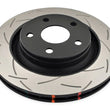 Load image into Gallery viewer, DBA 07-18 Jeep Wrangler (332mm Front Rotor) Front 4000 Series Slotted Rotor - Side View