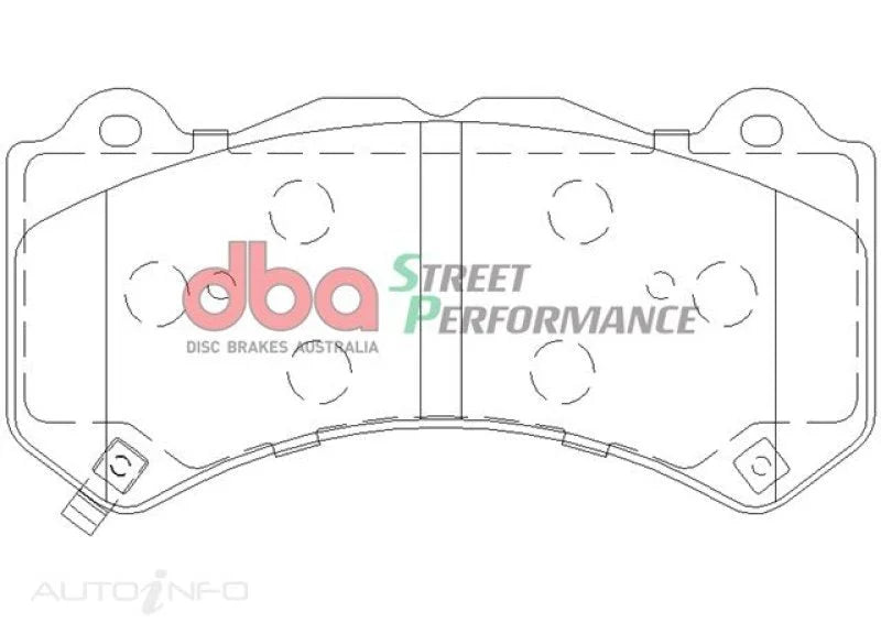 DBA 07-22 Nissan GT-R R35 Front Street Performance Brake Pad Kit - Additional View 9