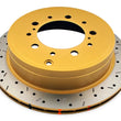 Load image into Gallery viewer, DBA 07+ Toyota Land Cruiser 200 Series Rear Drilled and Slotted 4000 Series Rotor - Main Product View