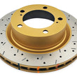 Load image into Gallery viewer, DBA 07+ Toyota Landcruiser 200 Series Front Drilled and Slotted 4000 Series Rotor - Main Product View
