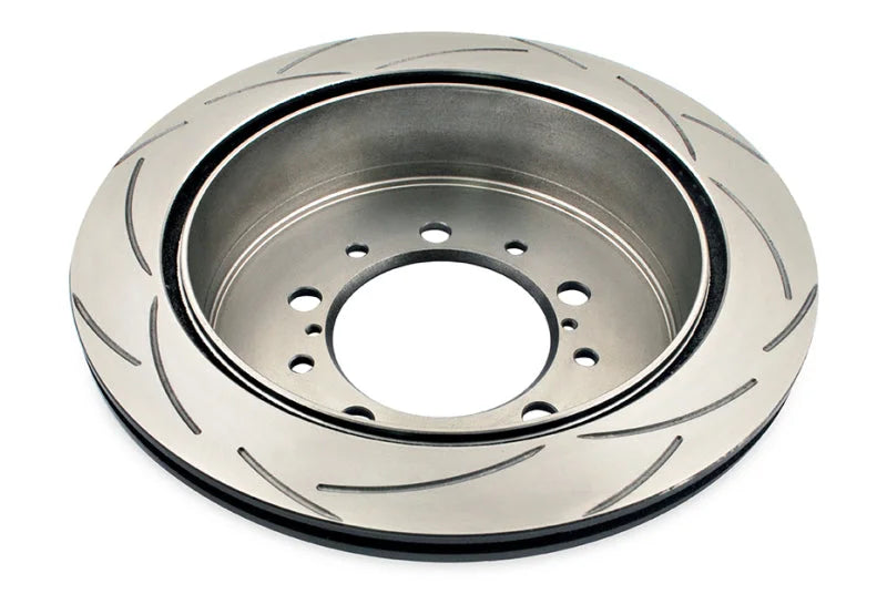 DBA 07+ Toyota Landcruiser 200 Series Rear Slotted Street Series Rotor - Back View