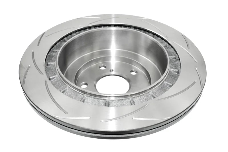 DBA 07 WRX / 05-08 LGT Rear Slotted Street Series Rotor - Side View