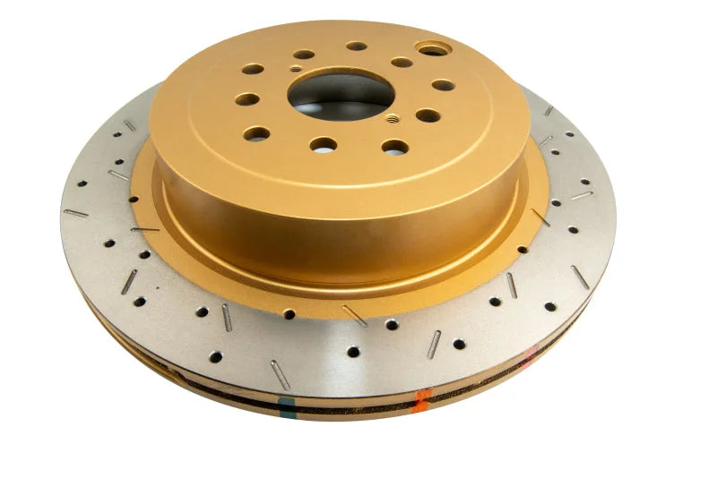 DBA 08-10 STi/2017 BRZ w/Perf. Pkg. Dual-Drilled Rear Drilled & Slotted 4000 Series Rotor - Main Product View