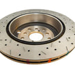 Load image into Gallery viewer, DBA 08-10 STi/2017 BRZ w/Perf. Pkg. Dual-Drilled Rear Drilled &amp; Slotted 4000 Series Rotor - Side View