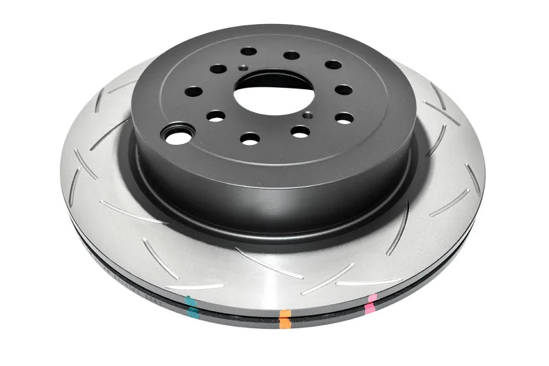 DBA 08-10 STi/2017 BRZ w/Perf. Pkg. Dual-Drilled Rear Slotted 4000 Series Rotor - Main Product View