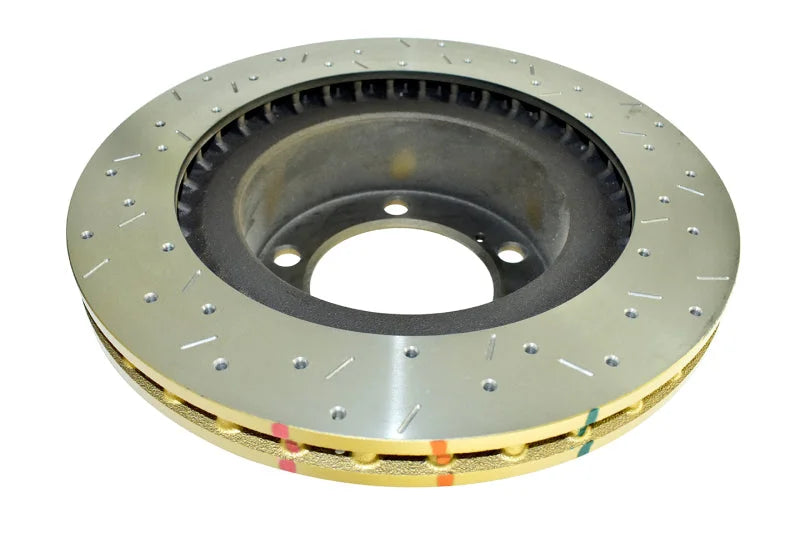DBA 08-10 Toyota Sequoia/07-10 Tundra 2WD/4WD Front Drilled and Slotted 4000 Series Rotor - Back View