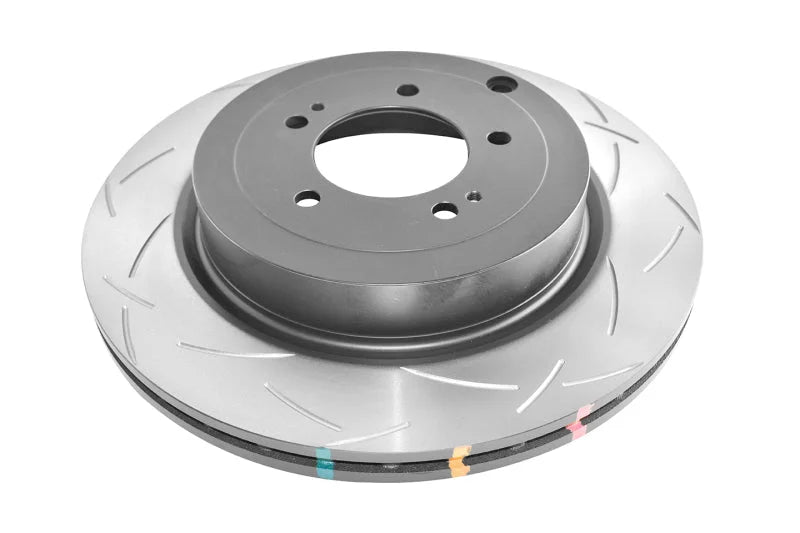 DBA 08-15 Mitsubishi Evolution X Rear Slotted 4000 Series Rotor - Main Product View