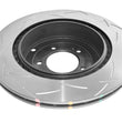 Load image into Gallery viewer, DBA 08-15 Mitsubishi Evolution X Rear Slotted 4000 Series Rotor - Side View
