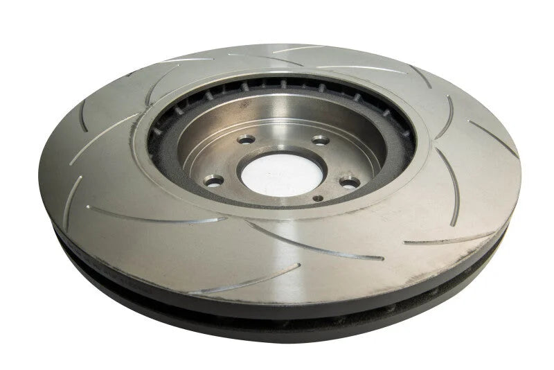 DBA 08-20 Nissan 370Z Street T2 Slotted Front Brake Rotor - Back View