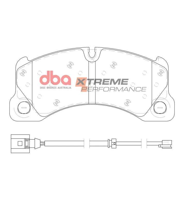 DBA 08-20 Porsche Cayenne (w/368mm Front Rotor) Front XP Performance Brake Pads - Installation View