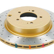 Load image into Gallery viewer, DBA 08+ EVO X Rear Drilled &amp; Slotted 4000 Series Rotor - Main Product View