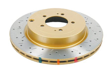 Load image into Gallery viewer, DBA 08+ EVO X Rear Drilled &amp; Slotted 4000 Series Rotor - Main Product View