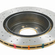 Load image into Gallery viewer, DBA 08+ EVO X Rear Drilled &amp; Slotted 4000 Series Rotor - Side View