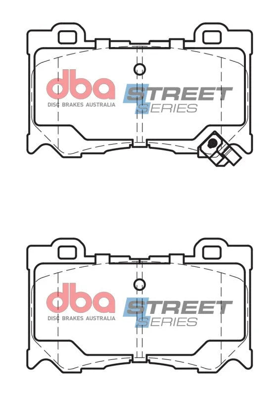DBA 09-13 Infiniti FX50 (S51 Model) Front Street Series Brake Pads - Installation View