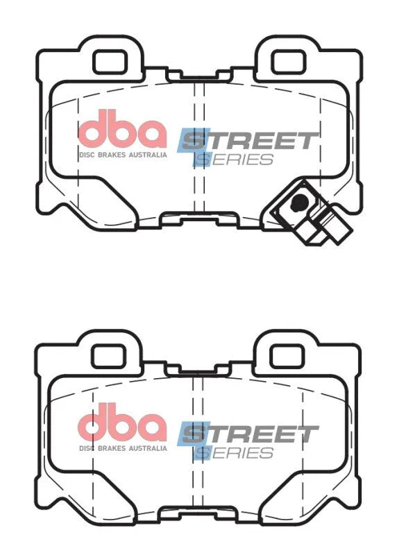 DBA 09-13 Infiniti G37 (350mm Rear Rotor) Rear Street Series Brake Pads - Installation View