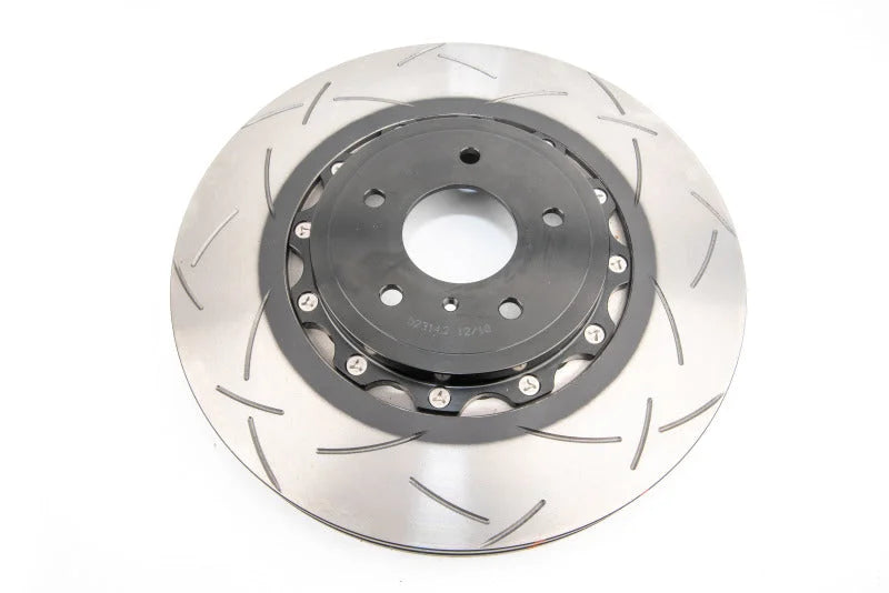 DBA 09-21 Nissan 370Z Sport Front Slotted 5000 Series 2 Piece Rotor Assembled w/ - Side View