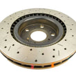 Load image into Gallery viewer, DBA 09 Pontiac G8 V8 6.0L Front Drilled &amp; Slotted 4000 Series Rotor - Back View