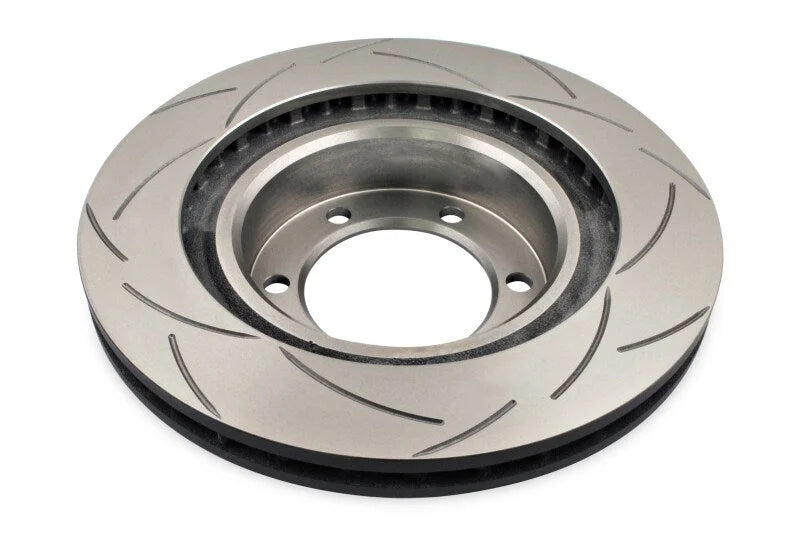 DBA 09/02+ Toyota Landcruiser / 03-08 4-Runner 17in Wheel Front Slotted Street Series Rotor - Back View