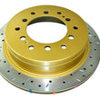 Load image into Gallery viewer, DBA 10+ Toyota 4Runner/FJ Cruiser Rear Drilled and Slotted 4000 Series Rotor - Main Product View