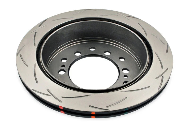 DBA 10+ Toyota 4Runner/FJ Cruiser Rear Slotted 4000 Series Rotor - Side View