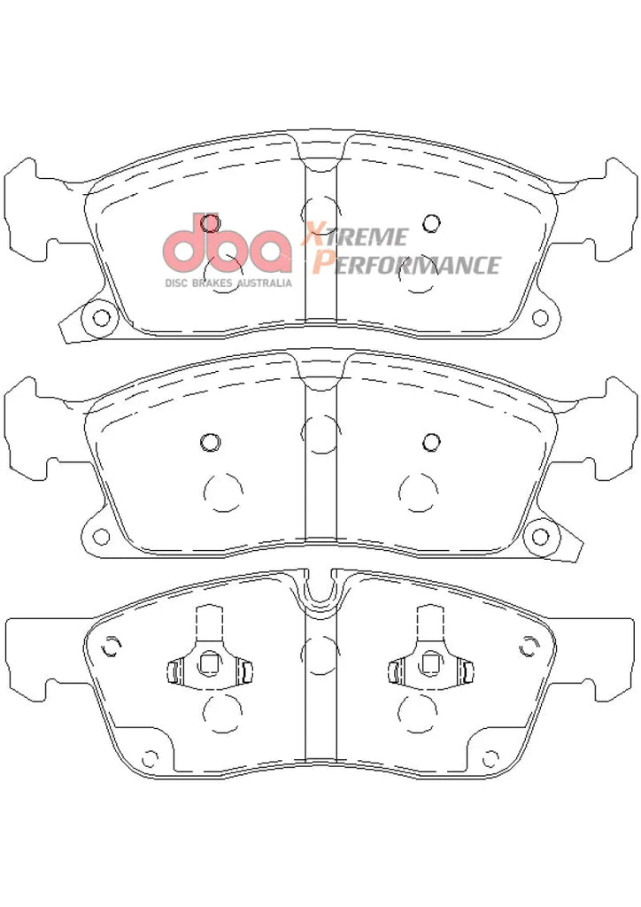 DBA 11-12 Dodge Durango / 11-12 Jeep Grand Cherokee XP650 Front Brake Pads - Additional View 9