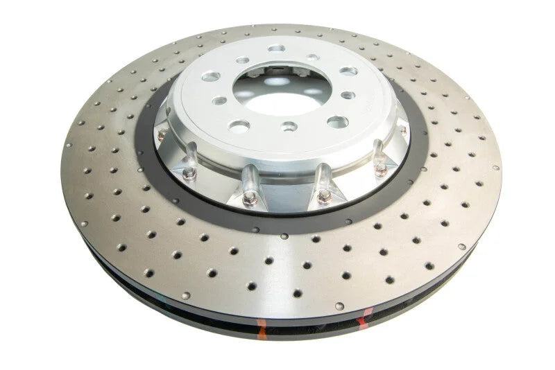 DBA 11-13 BMW 1M (E82) / 08-13 BMW M3 (E90/92/93) 5000 Series Drilled Front Rotor - Side View