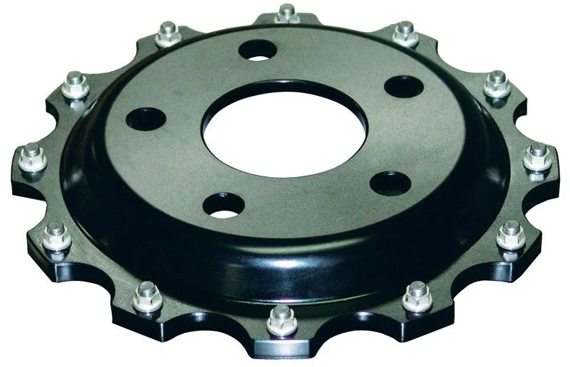 DBA 11-13 Ford Mustang GT 5.0L (V8) 5000 Series Slotted Front Replacement Rotor - Side View