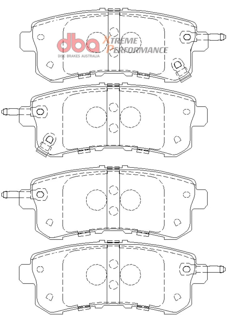 DBA 11-13 Infiniti QX56 (Rear Rotor) XP Performance Rear Brake Pads - Additional View 6