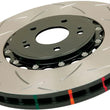 Load image into Gallery viewer, DBA 11-15 Jeep Grand Cherokee Exc. SRT8 Front T3 5000 Series Slotted Rotor w/ Black Hat 350mm - Main Product View