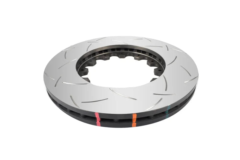 DBA 11-17 Jeep Grand Cherokee Trackhawk (6.2L V8) 5000 Series T3 Slotted KP Brake Rotor - w/Nas Nuts - Side View