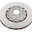 Load image into Gallery viewer, DBA 11-17 Jeep Grand Cherokee Trackhawk (6.2L V8) 5000 Series Standard KP Brake Rotor - w/ Nas Nuts - Back View
