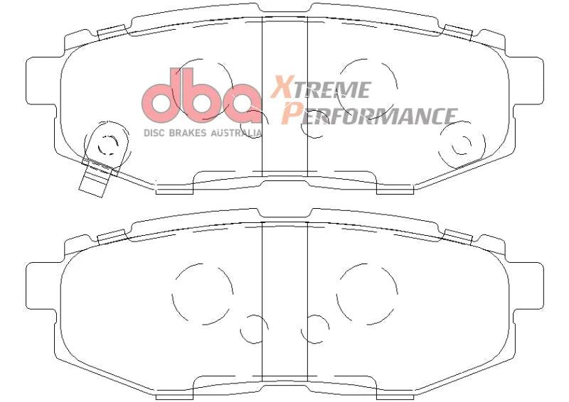 DBA 11+ Subaru Legacy GT XP650 Rear Brake Pads - Additional View 7