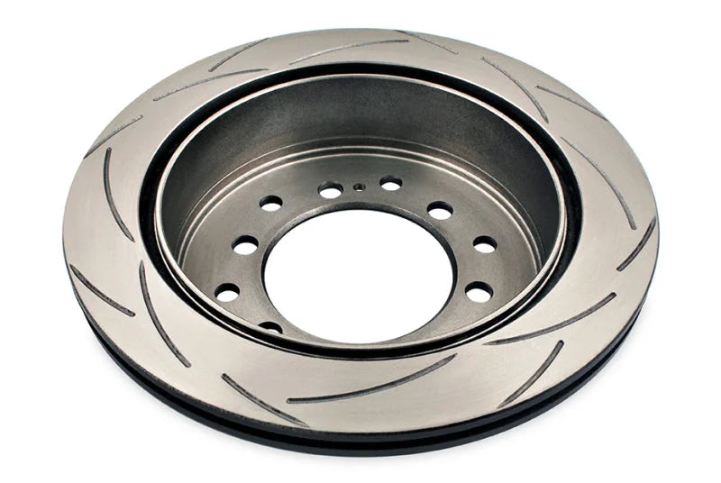 DBA 11+ Toyota Landcruiser 150 Series/Prado 150/10-13 Lexus GX460 Rear Slotted Street Series Rotor - Back View