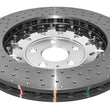 Load image into Gallery viewer, DBA 12-13 Audi TT Quattro RS (370mm Front Rotor) Front 5000 Series Drilled Rotor w/Silver Hat - Side View