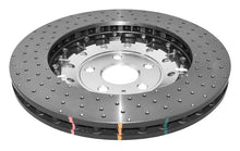 Load image into Gallery viewer, DBA 12-13 Audi TT Quattro RS (370mm Front Rotor) Front 5000 Series Drilled Rotor w/Silver Hat - Side View